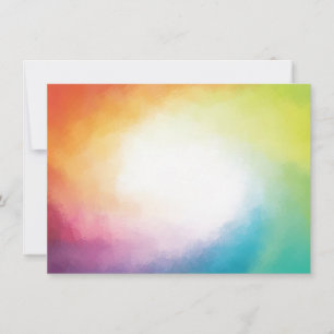 Tarjeta Pequeña Resumen Art Red Yellow Naranja Green Blank Trendy