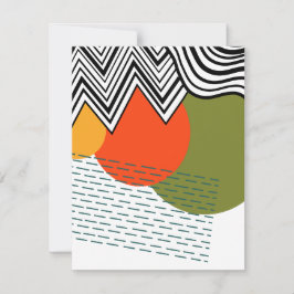 Tarjeta Pequeña Resumen de mediados del siglo XX moderno