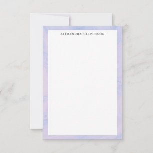 Tarjeta Pequeña Resumen de tinta líquida personalizada de Pastel L