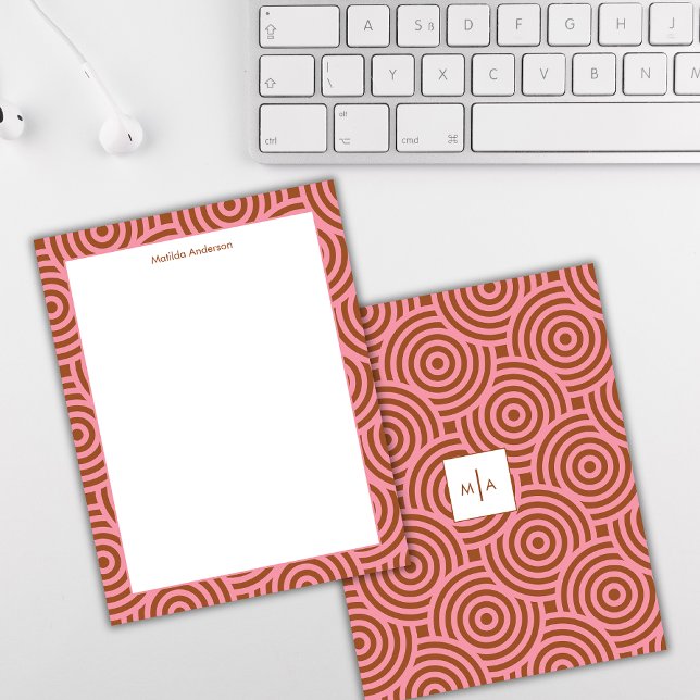 Tarjeta Pequeña Resumen Nombre del monograma de la cosecha de colo (Subido por el creador)