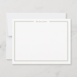 Tarjeta Pequeña Resumen verde con hojas de oro