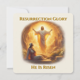 Tarjeta Pequeña Resurrection Glory – He Is Risen Inspirational