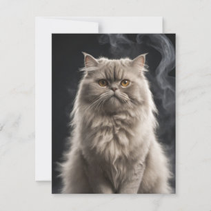 Tarjeta Pequeña Retrato dramático elegante de animal, Mascota de g