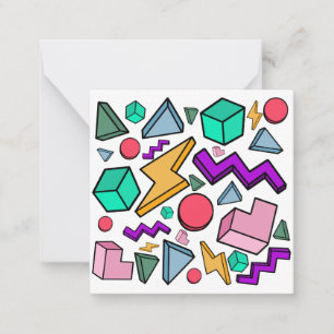 Tarjeta Pequeña Retro de cosecha estética de los años 80