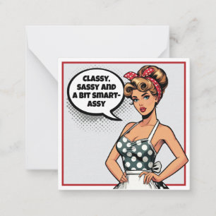Tarjeta Pequeña Retro Pinup_ Smart Assy