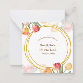 Tarjeta Pequeña Return Address Label