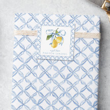 Revestimiento de regalo de color azul de vaca azul