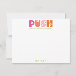 Tarjeta Pequeña Reza hasta que algo pase, Naranja rosado