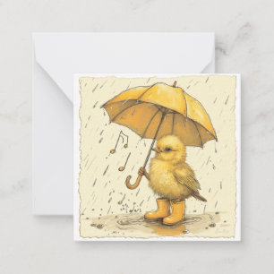 Tarjeta Pequeña Ritmo de gota de lluvia: Música de polluelo para e