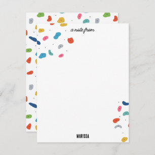 Tarjeta Pequeña Rock Climbing Cute Kids Colorful