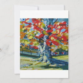 Tarjeta Pequeña Rojo de roble #150201