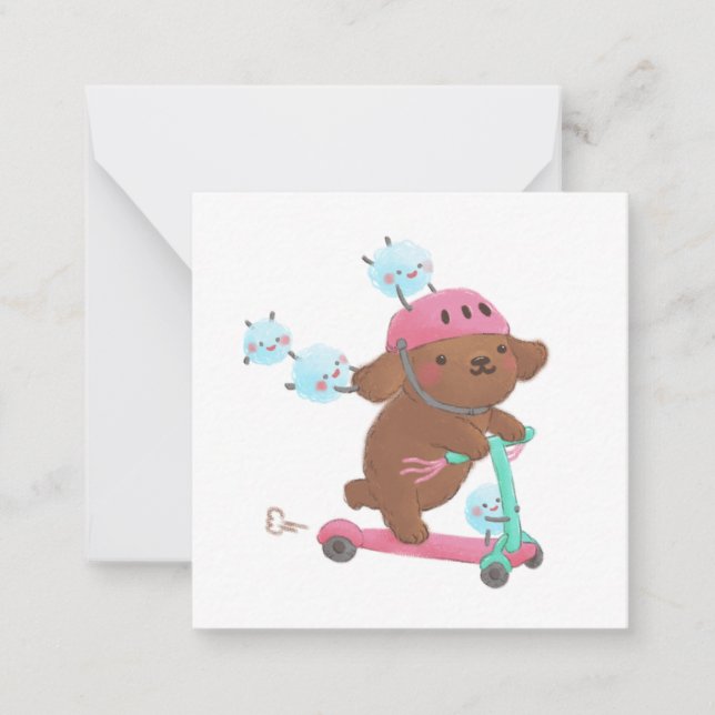 Tarjeta Pequeña Roll Ilustracion (Anverso)
