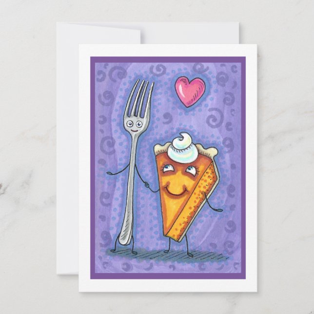 TARJETA PEQUEÑA ROMANCE DE FORK & PUMPKIN (Anverso)