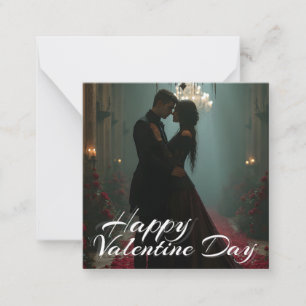 Tarjeta Pequeña Romance en el Rose Hall para el Día de San Valentí