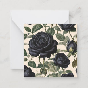 Tarjeta Pequeña **"Romance oscuro: Rosas provinciales de la época 