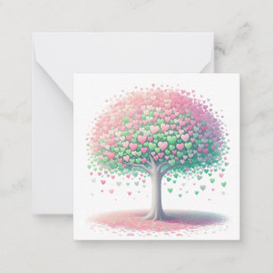 Tarjeta Pequeña Romántico colorido
