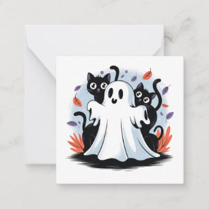 Tarjeta Pequeña Ronda Nocturna de Halloween