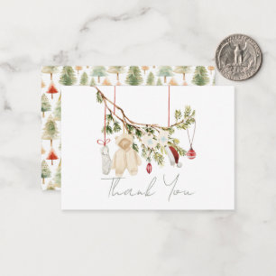 Tarjeta Pequeña Ropa de bebé Lavandería Agradecimiento por Baby Sh