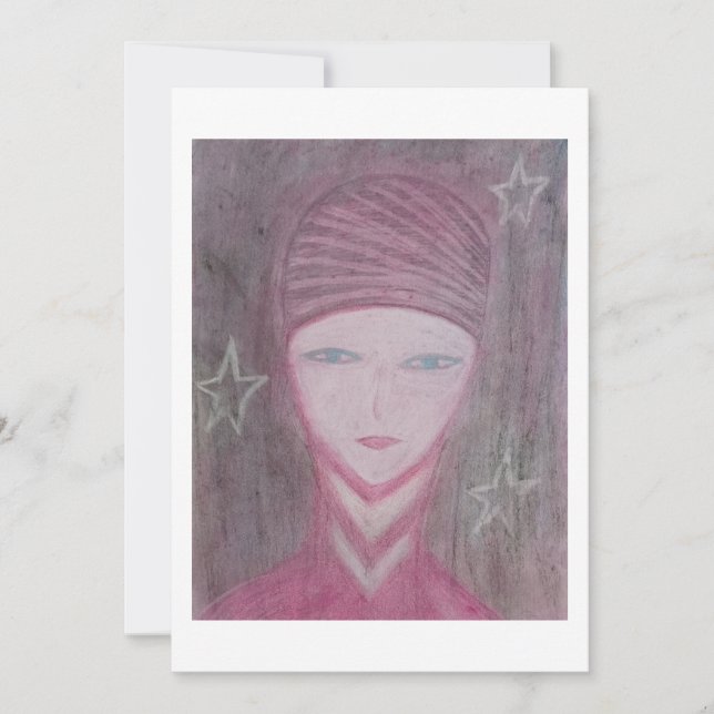 Tarjeta Pequeña Rosa (Anverso)