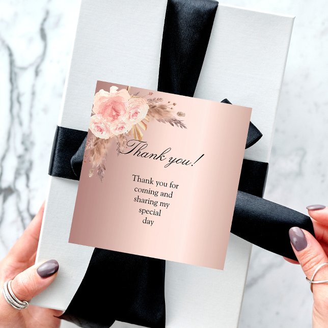 Tarjeta Pequeña Rosa de pasto rubio de Pampas gracias (Subido por el creador)