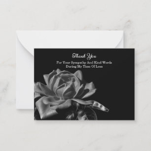 Tarjeta Pequeña Rosa Flor Gracias