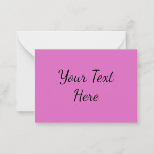 Tarjeta Pequeña Rosa Neon