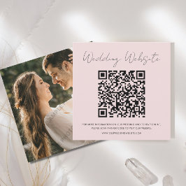Tarjeta Pequeña Rosa | RSVP | Sitio web Boda