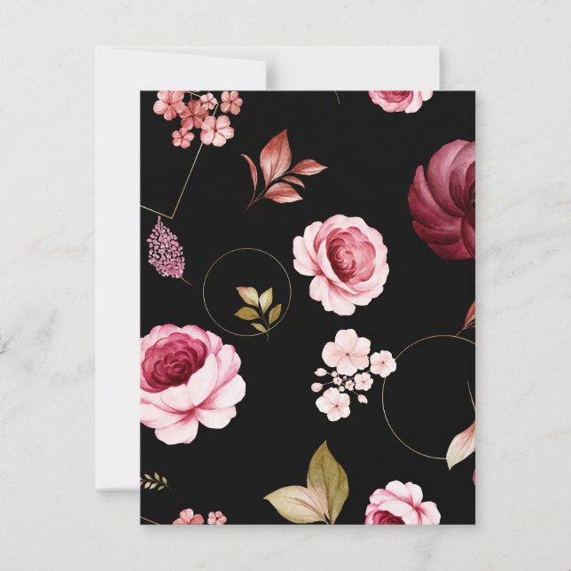 Tarjeta Pequeña Rosas acuáticos 32 (Anverso)