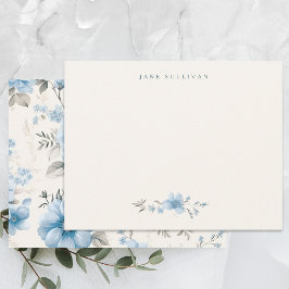 Tarjeta Pequeña Rosas azul Pastel de luz artificial