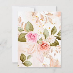 Tarjeta Pequeña Rosas de acuarela 1