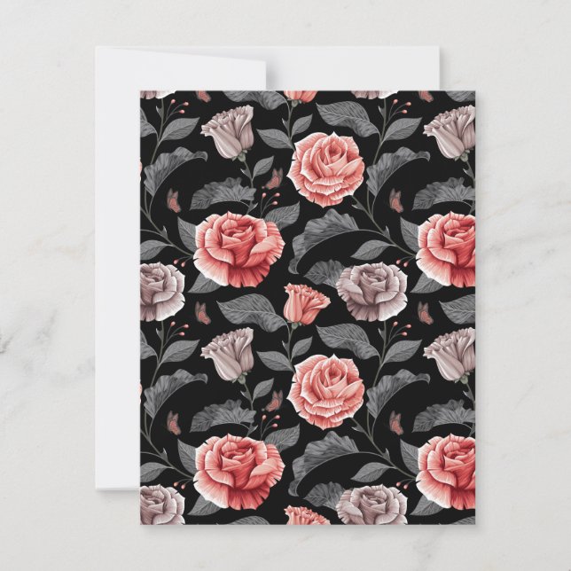 Tarjeta Pequeña Rosas de acuarela 15 (Anverso)