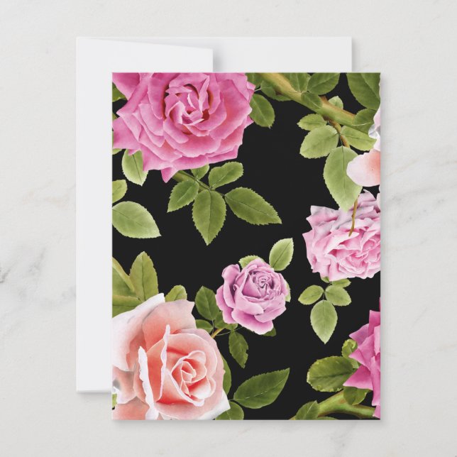 Tarjeta Pequeña Rosas de acuarela 20 (Anverso)