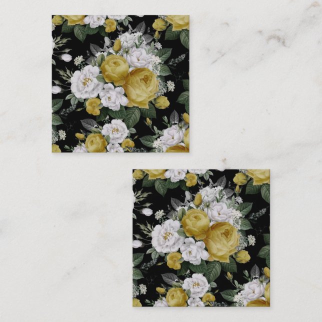 Tarjeta Pequeña Rosas de acuarela 8 (Anverso / Reverso)