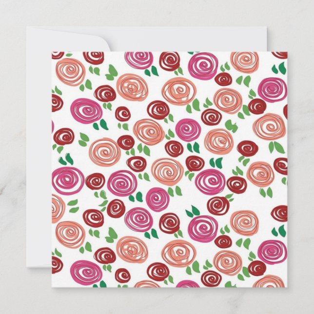 Tarjeta Pequeña Rosas de ensueño (Anverso)