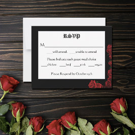 Tarjeta Pequeña Rosas de la espada del dragón rojo