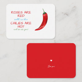 Tarjeta Pequeña Rosas graciosos son El día de San Valentín de poem