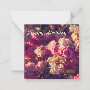 Tarjeta Pequeña Rosas rojas dulces personalizadas