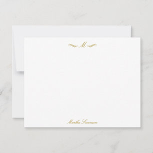 Tarjeta Pequeña Royal Elegant Luxury Gold Personalizado