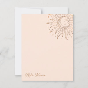 Tarjeta Pequeña Rubor Celestial Sun