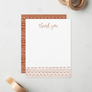 Tarjeta Pequeña Rust Modern Boho Gracias