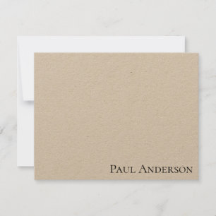 Tarjeta Pequeña Rústica modernidad simple Stationery de nombres pe