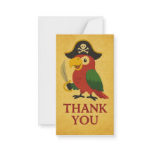 Rústico Loro Nautical Pirate Parrot Gracias