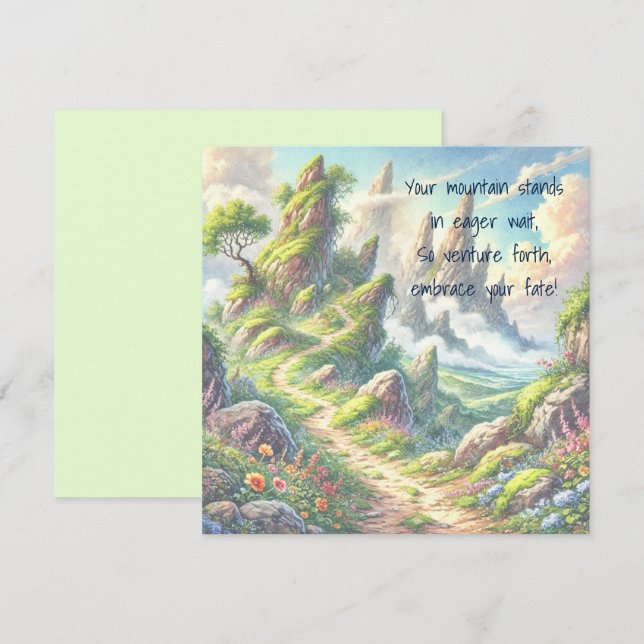 Tarjeta Pequeña Ruta y presupuesto caprichosos (Anverso / Reverso)