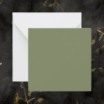 Tarjeta Pequeña Sage Green Color sólido<br><div class="desc">Color sólido verde sabio. Un verde salado moderno y refinado que exuda la elegancia natural. Este color capta la esencia de un suelo forestal sombreado. Perfecto para aquellos que buscan una calma y un ambiente tranquilo. Este sofisticado matiz se integra perfectamente en la estética moderna y clásica. Acepte la belleza...</div>