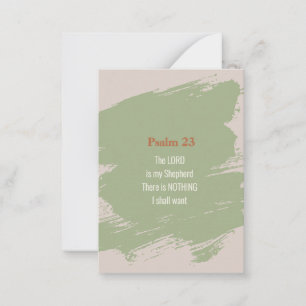 Tarjeta Pequeña Salmo 23 Verse