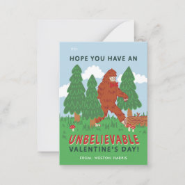 Tarjeta Pequeña Salón de clases Big Foot Sasquatch