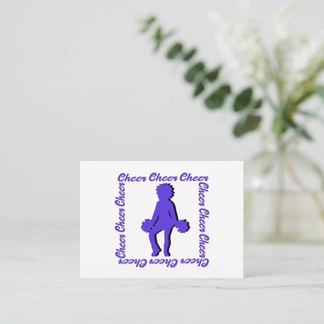 Tarjeta Pequeña Salud Notecard #4 ( Morado ) (Anverso de pie)