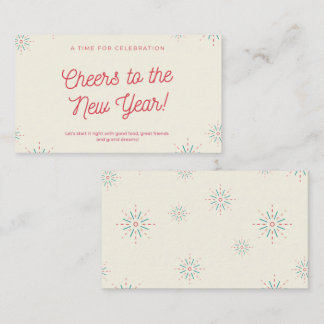 Tarjeta Pequeña Saludos al Año Nuevo