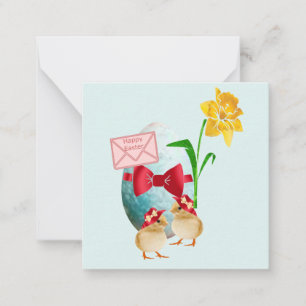 Tarjeta Pequeña Saludos de Pascua