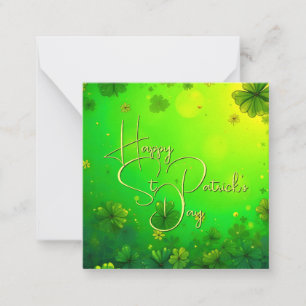 Tarjeta Pequeña Saludos festivos del Día de San Patricio